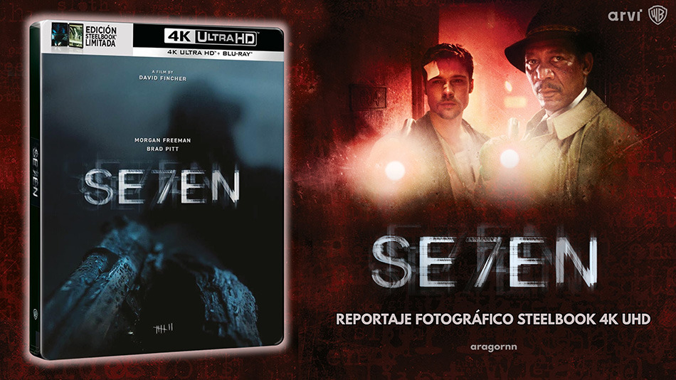 Fotografías del Steelbook de Seven en UHD 4K y Blu-ray 1