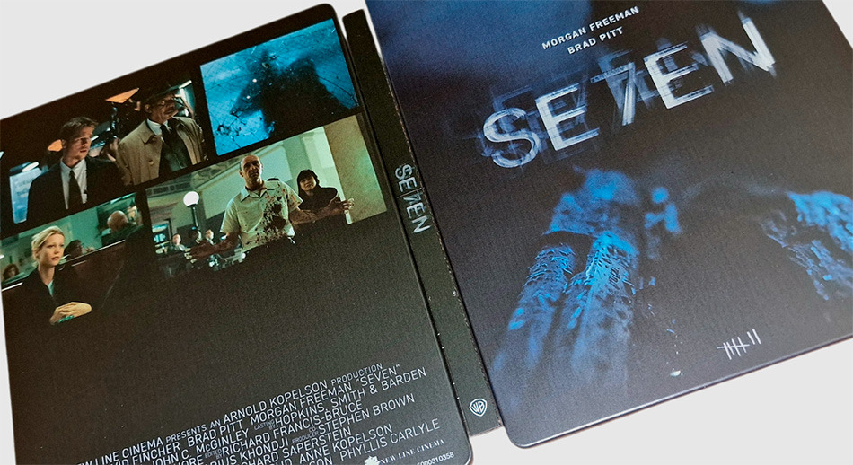 Fotografías del Steelbook de Seven en UHD 4K y Blu-ray 10