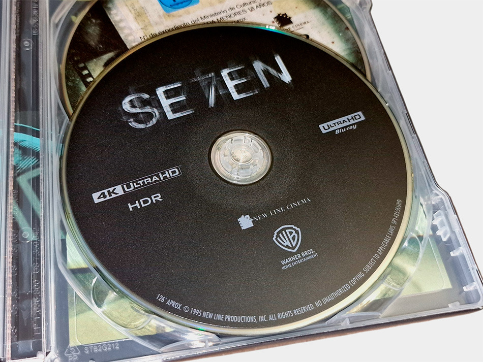 Fotografías del Steelbook de Seven en UHD 4K y Blu-ray 11