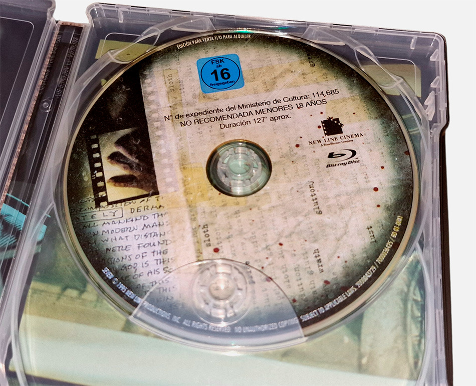 Fotografías del Steelbook de Seven en UHD 4K y Blu-ray 12