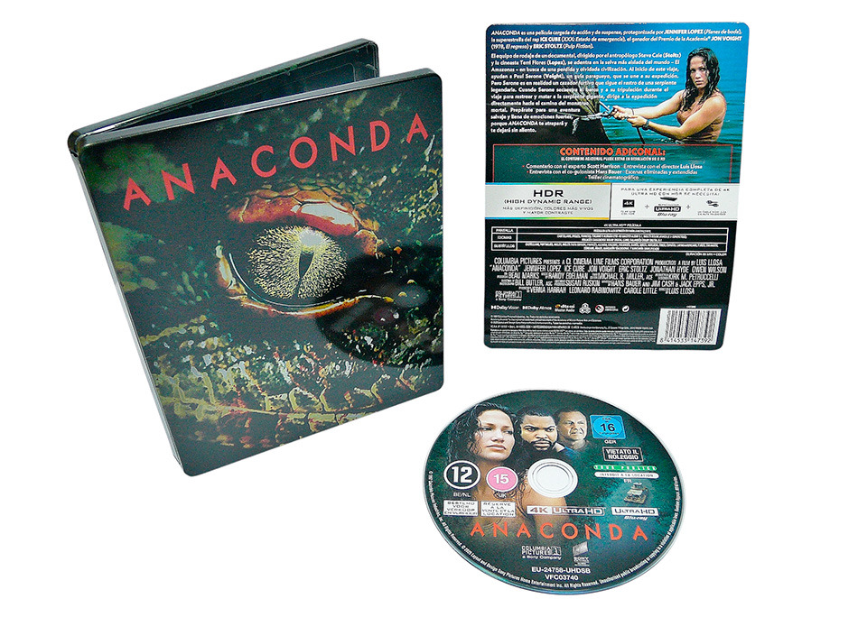 Fotografías del Steelbook de Anaconda en UHD 4K 16