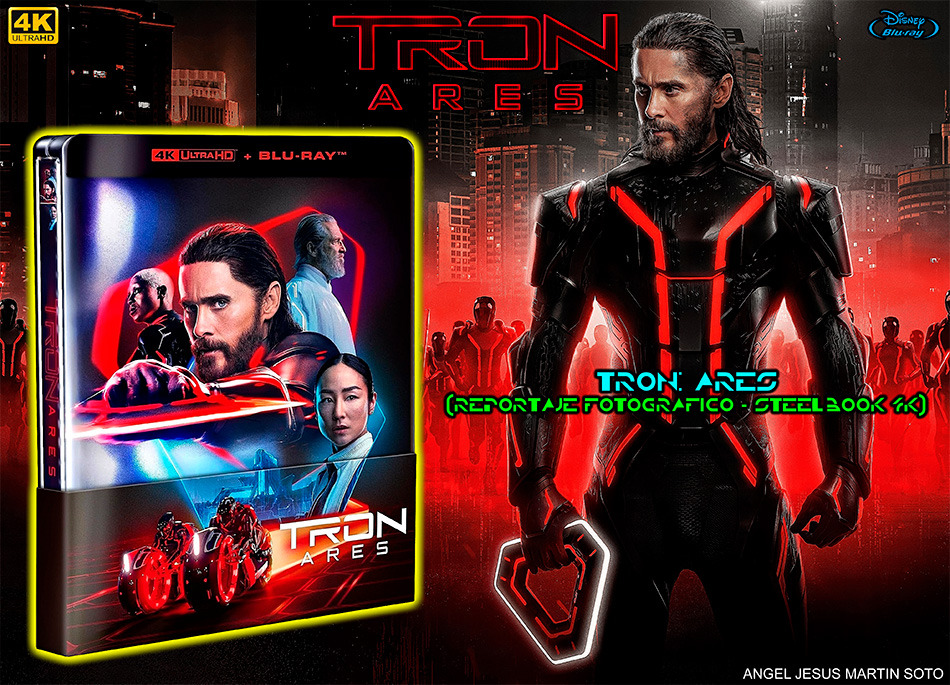 Fotograf&iacute;as del Steelbook de Tron: Ares en UHD 4K y Blu-ray 1