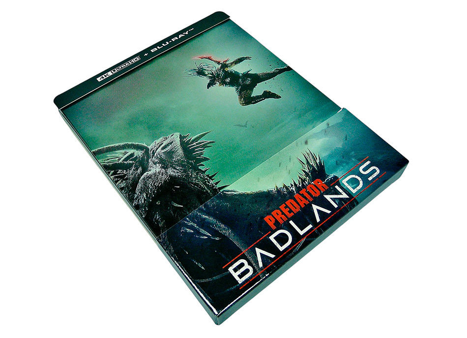 Fotograf&iacute;as del Steelbook de Predator: Badlands en UHD 4K y Blu-ray 2