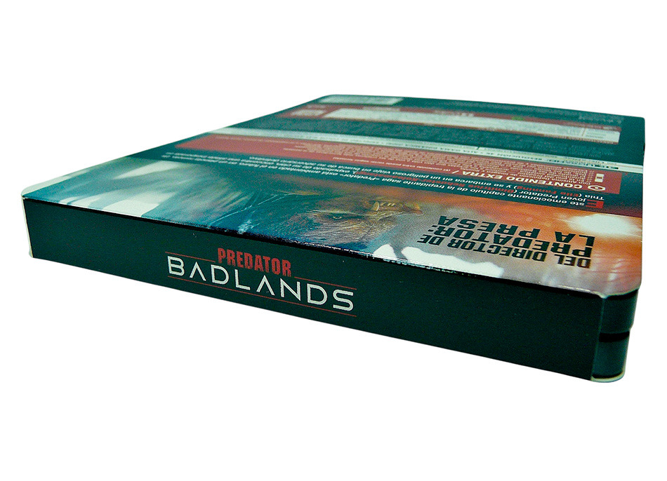 Fotograf&iacute;as del Steelbook de Predator: Badlands en UHD 4K y Blu-ray 4