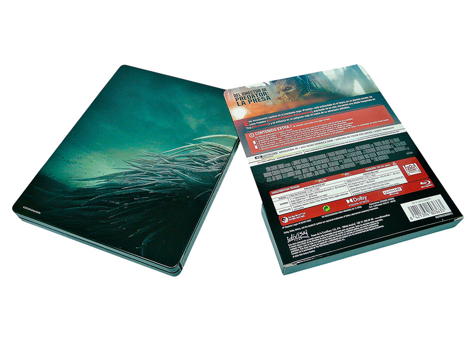 Fotograf&iacute;as del Steelbook de Predator: Badlands en UHD 4K y Blu-ray 6