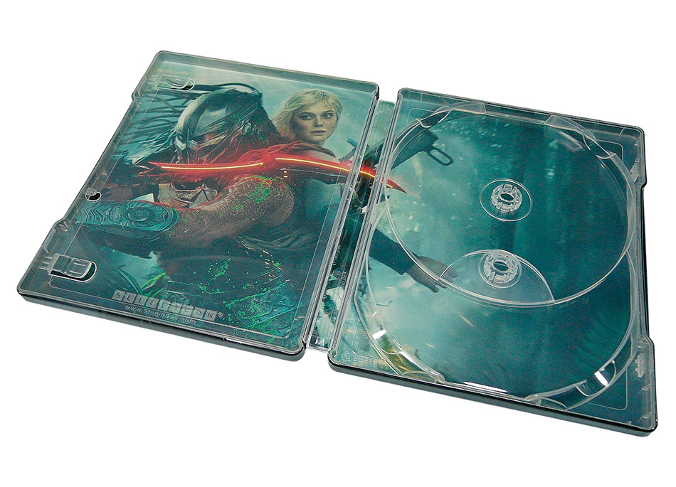 Fotograf&iacute;as del Steelbook de Predator: Badlands en UHD 4K y Blu-ray 16