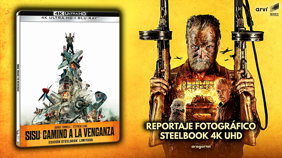 Fotograf&iacute;as del Steelbook de Sisu: Camino a la Venganza en UHD 4K y Blu-ray 1