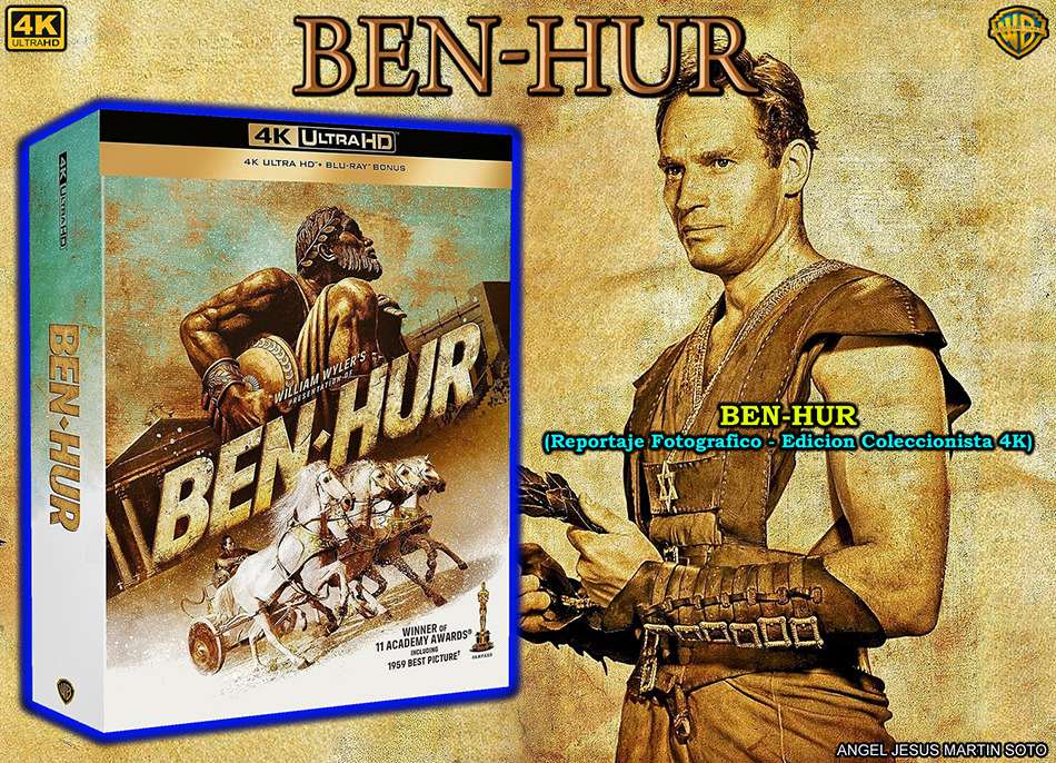 Fotograf&iacute;as de la edici&oacute;n coleccionista de Ben-Hur en UHD 4K y Blu-ray 1
