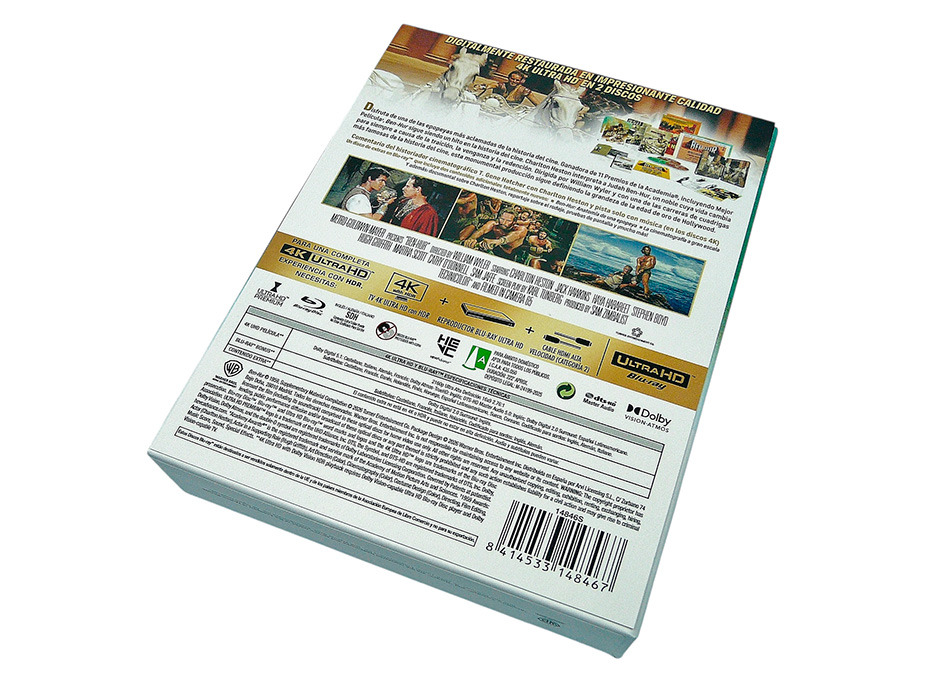 Fotograf&iacute;as de la edici&oacute;n coleccionista de Ben-Hur en UHD 4K y Blu-ray 5