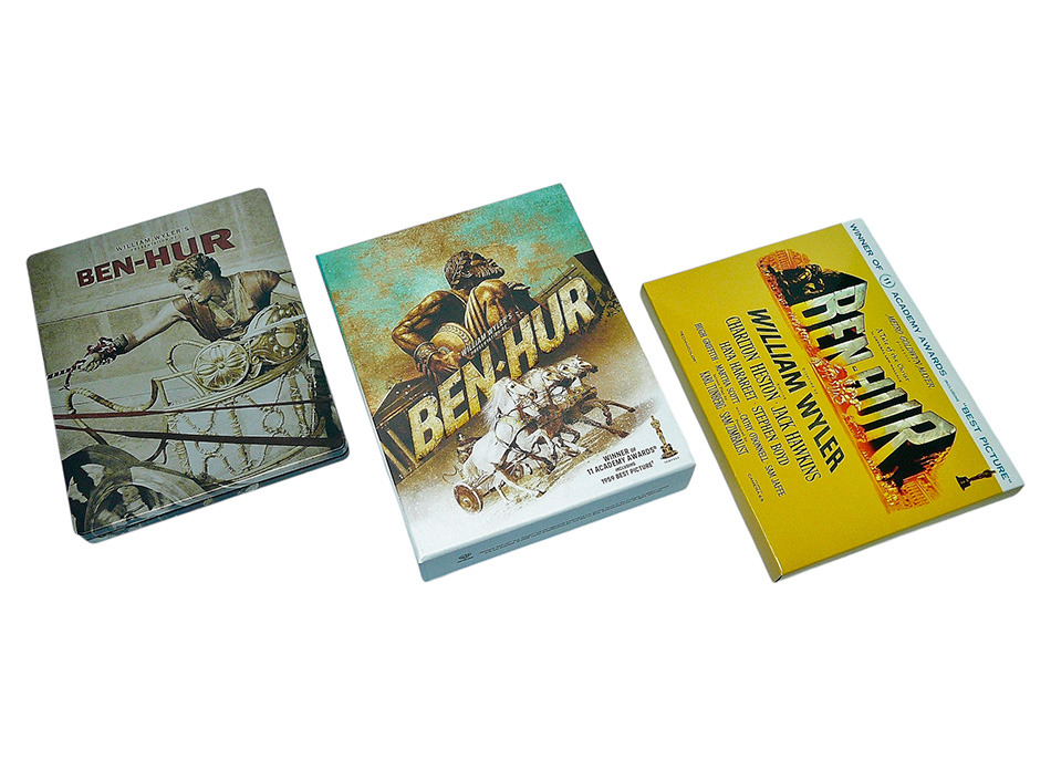 Fotograf&iacute;as de la edici&oacute;n coleccionista de Ben-Hur en UHD 4K y Blu-ray 8