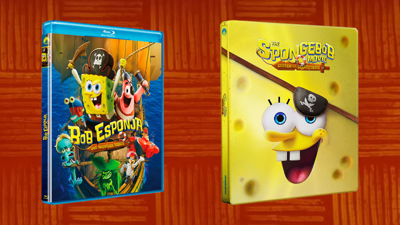 Bob Esponja: Una Aventura Pirata en Blu-ray con y sin Steelbook