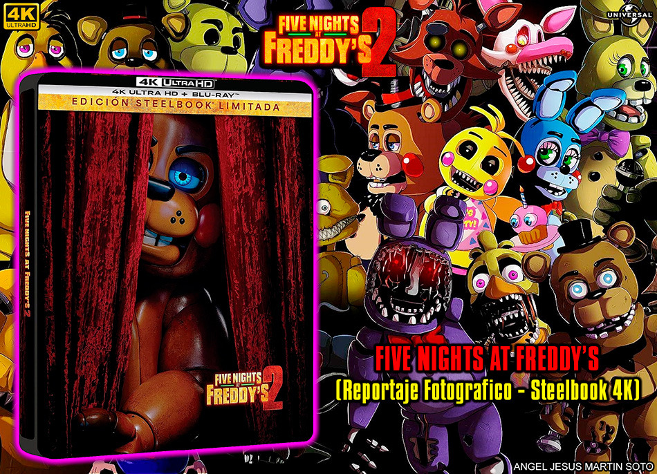 Fotograf&iacute;as del Steelbook de Five Nights at Freddy's 2 en UHD 4K y Blu-ray 1