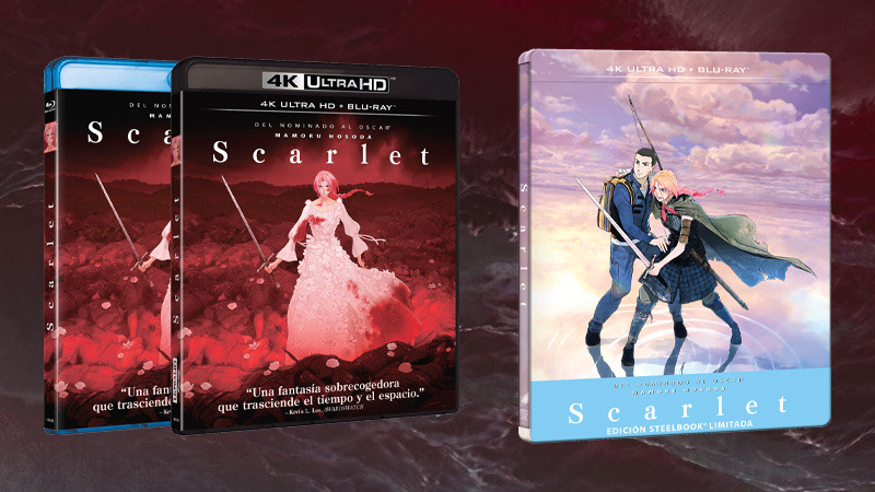 Scarlet -de Mamoru Hosoda- en Blu-ray, UHD 4K y Steelbook