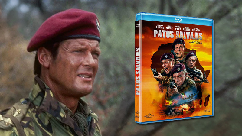 Patos Salvajes en Blu-ray, con Richard Burton, Roger Moore y Richard Harris