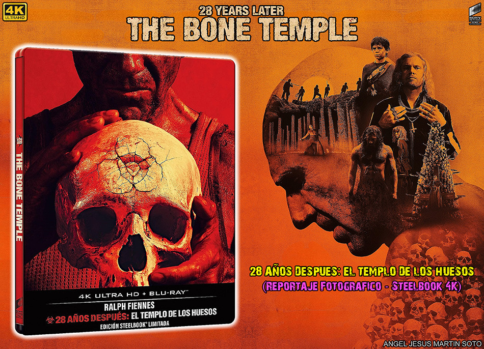 Fotograf&iacute;as del Steelbook de 28 A&ntilde;os Despu&eacute;s: El Templo de los Huesos en UHD 4K y Blu-ray 1