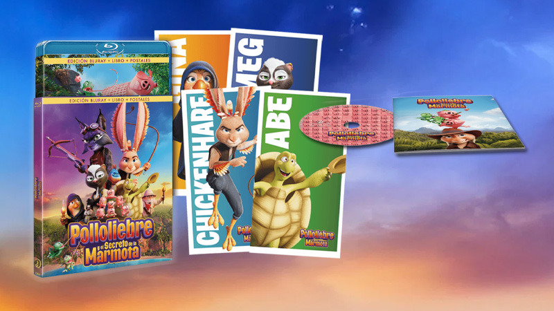 Polloliebre y el Secreto de la Marmota en Blu-ray con postales