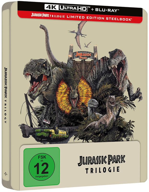 Oferta: Steelbook de la Trilog&iacute;a Jurassic Park en UHD 4K con castellano 2