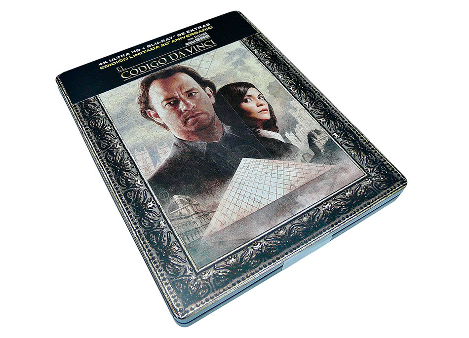 Fotografías del Steelbook 20º aniversario de El Código Da Vinci en UHD 4K y Blu-ray 2