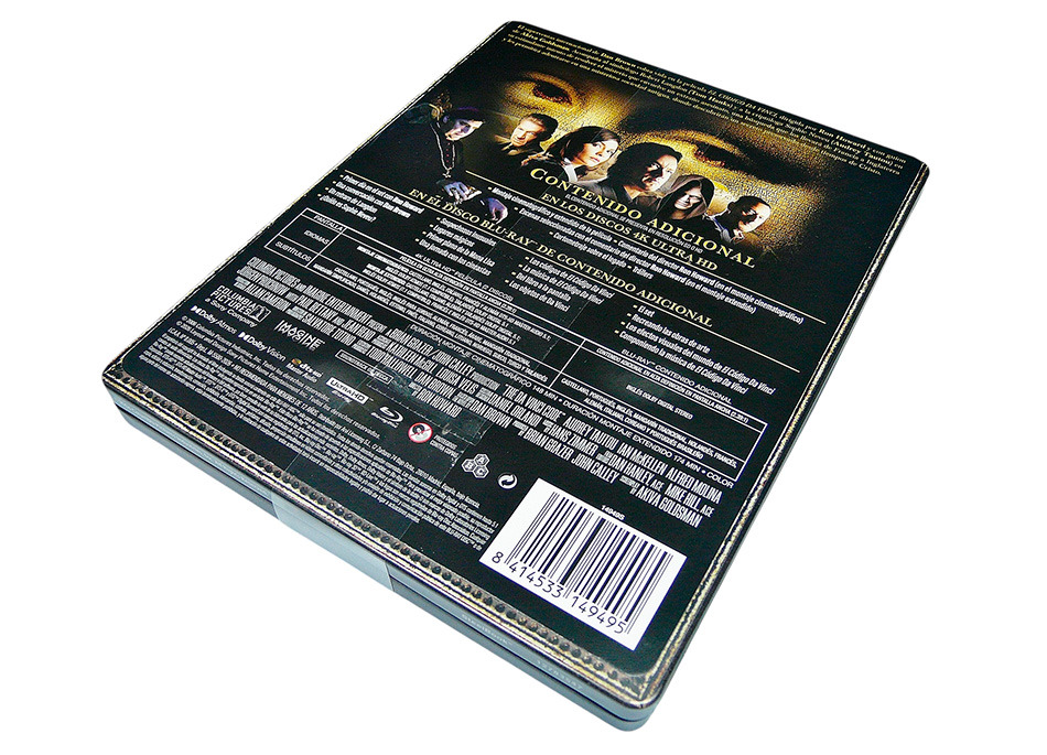 Fotografías del Steelbook 20º aniversario de El Código Da Vinci en UHD 4K y Blu-ray 5