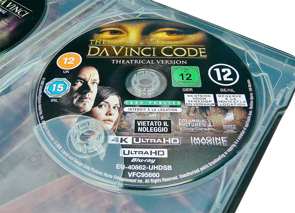 Fotografías del Steelbook 20º aniversario de El Código Da Vinci en UHD 4K y Blu-ray 13