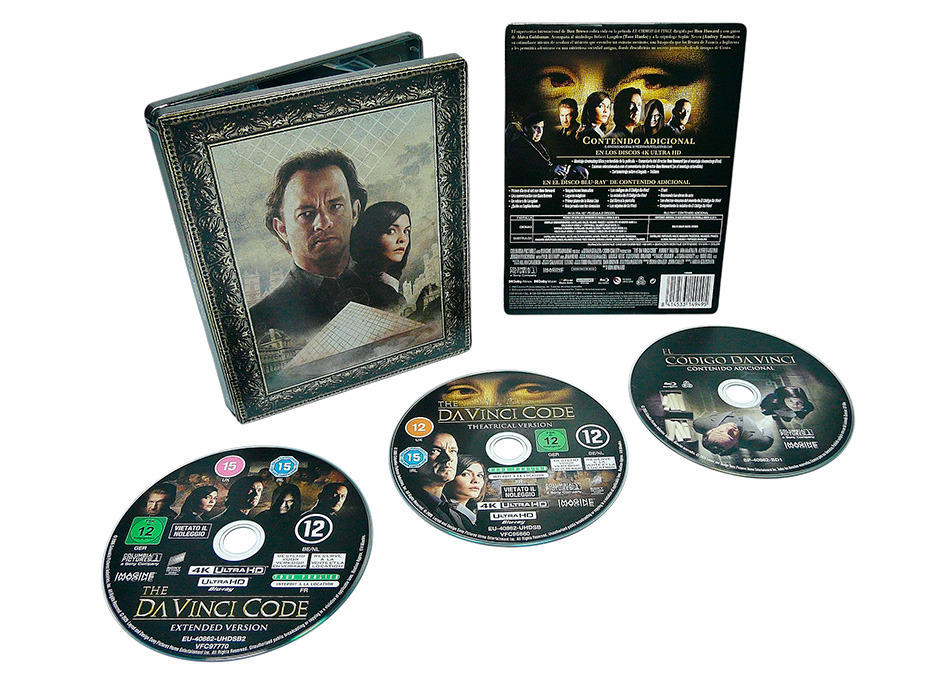 Fotografías del Steelbook 20º aniversario de El Código Da Vinci en UHD 4K y Blu-ray 18