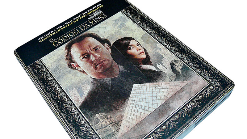 Fotografías del Steelbook 20º aniversario de El Código Da Vinci en UHD 4K y Blu-ray