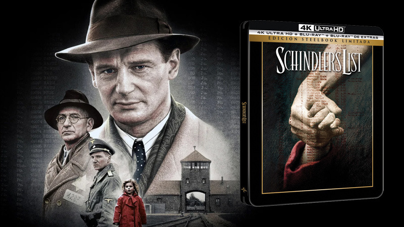 La Lista de Schindler, otro Steelbook de Steven Spielberg en UHD 4K