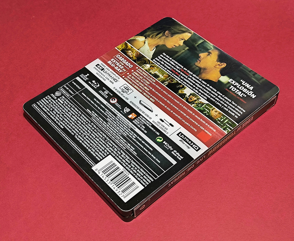 Fotograf&iacute;as del Steelbook de Al Filo del Ma&ntilde;ana en UHD 4K y Blu-ray 2