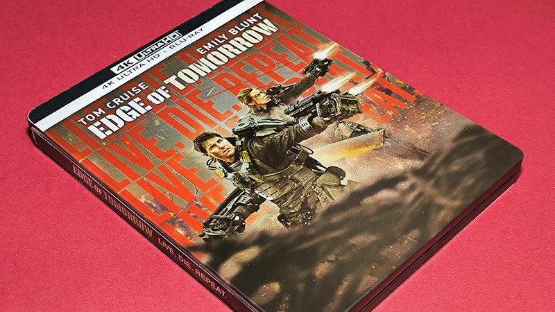 Fotografías del Steelbook de Al Filo del Mañana en UHD 4K y Blu-ray