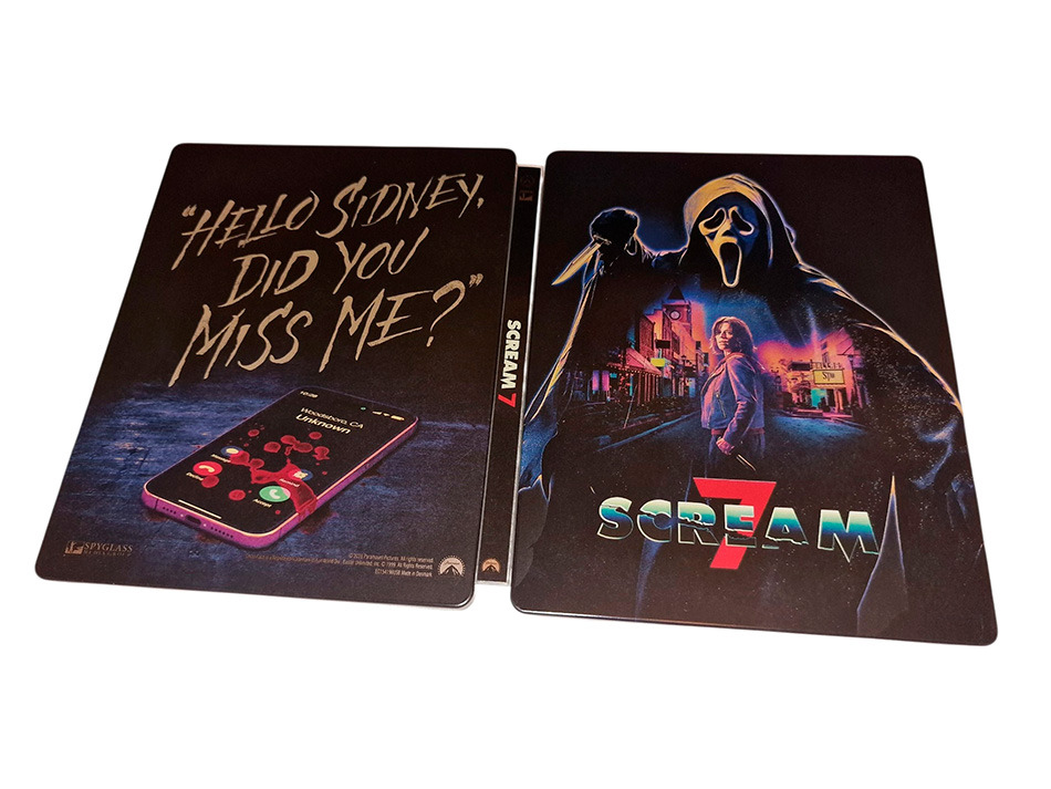 Fotograf&iacute;as del Steelbook de Scream 7 en UHD 4K y Blu-ray 9