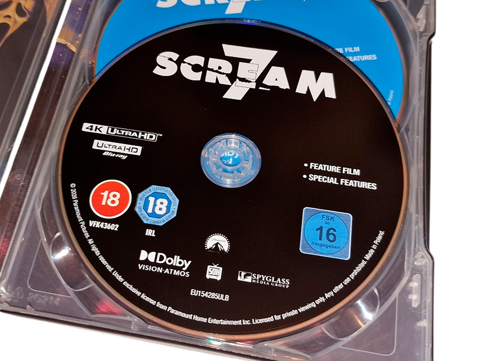 Fotograf&iacute;as del Steelbook de Scream 7 en UHD 4K y Blu-ray 11