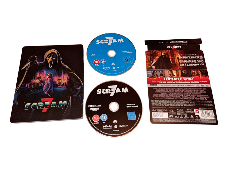 Fotograf&iacute;as del Steelbook de Scream 7 en UHD 4K y Blu-ray 15