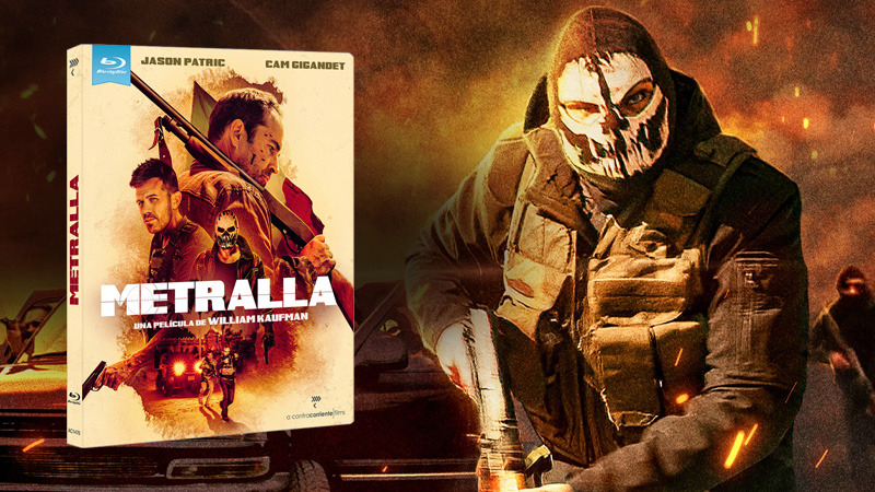 El thriller de acción Metralla en Blu-ray con funda
