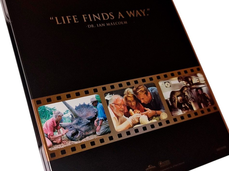 Fotografías del Steelbook de Jurassic Park en UHD 4K y Blu-ray 8