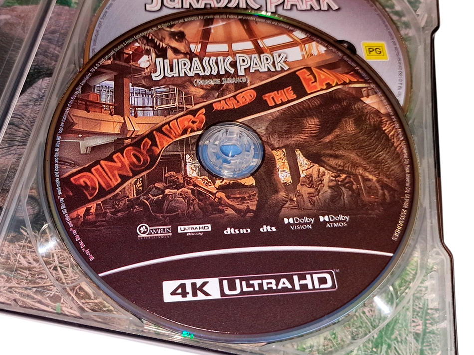 Fotografías del Steelbook de Jurassic Park en UHD 4K y Blu-ray 11