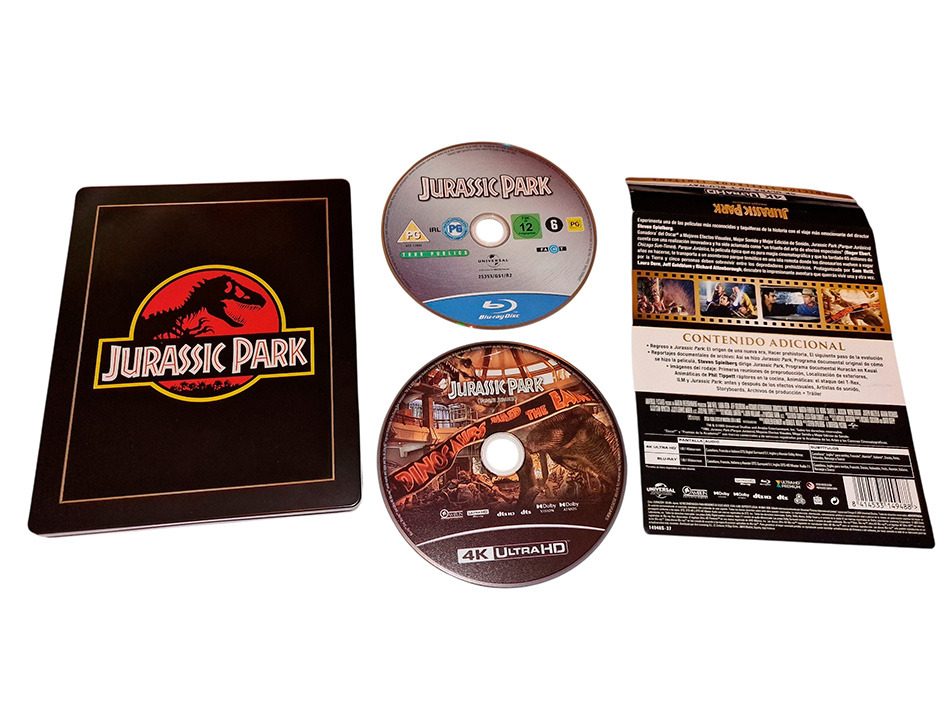 Fotografías del Steelbook de Jurassic Park en UHD 4K y Blu-ray 15
