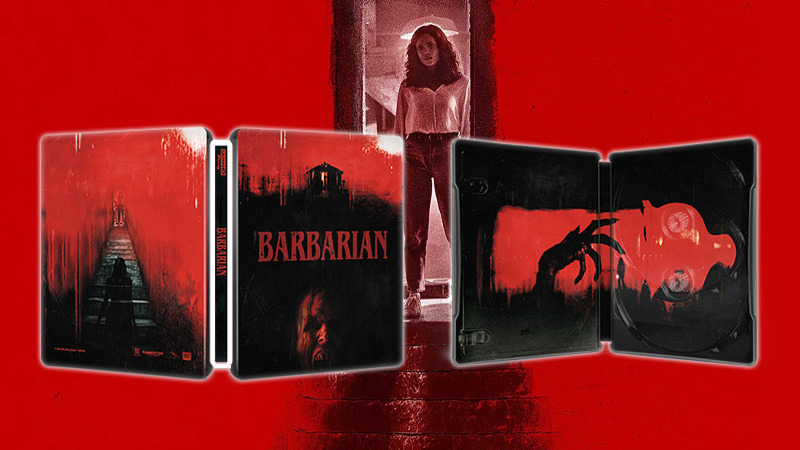 La película de terror Barbarian en Steelbook UHD 4K y Blu-ray