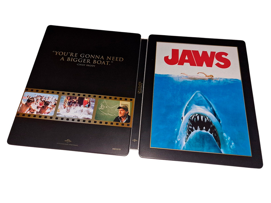 Fotograf&iacute;as del Steelbook de Tibur&oacute;n en UHD 4K y Blu-ray 10