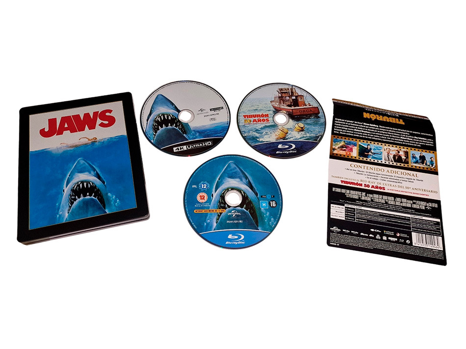 Fotograf&iacute;as del Steelbook de Tibur&oacute;n en UHD 4K y Blu-ray 17