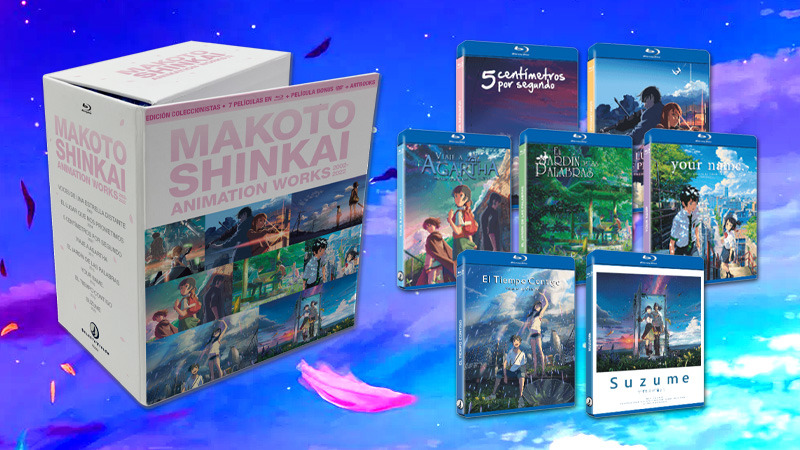 Nuevo pack recopilatorio Makoto Shinkai Animation Works 2002-2022 en Blu-ray