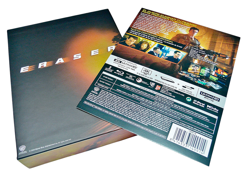 Fotograf&iacute;as de la edici&oacute;n coleccionista de Eraser en UHD 4K y Blu-ray 6