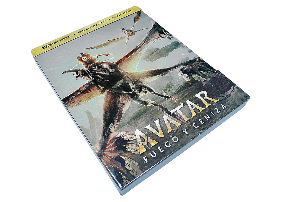 Fotograf&iacute;as del Steelbook de Avatar: Fuego y Ceniza en UHD 4K y Blu-ray 2