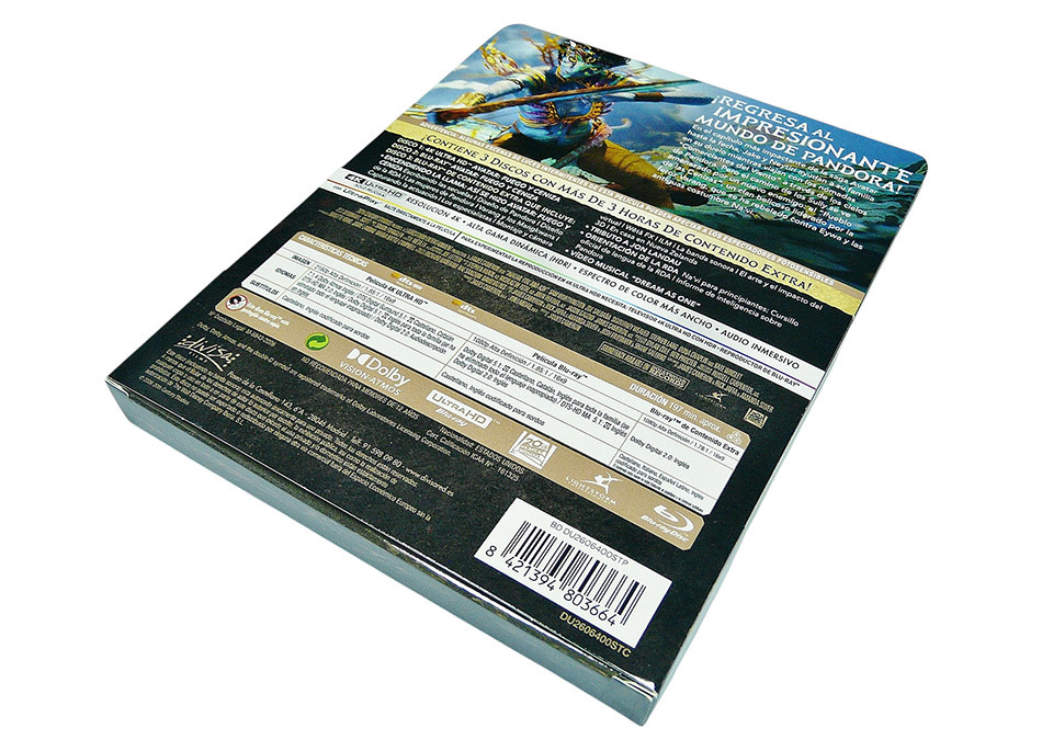 Fotograf&iacute;as del Steelbook de Avatar: Fuego y Ceniza en UHD 4K y Blu-ray 5