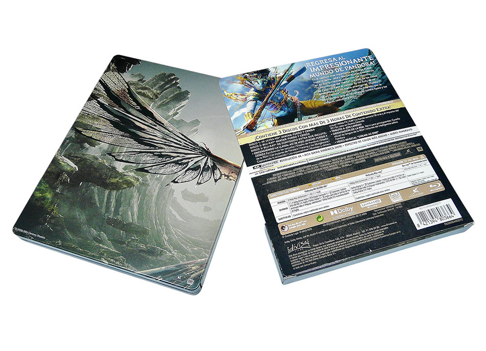 Fotograf&iacute;as del Steelbook de Avatar: Fuego y Ceniza en UHD 4K y Blu-ray 6