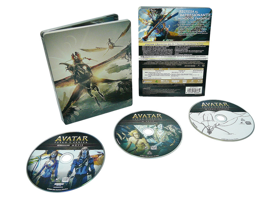 Fotograf&iacute;as del Steelbook de Avatar: Fuego y Ceniza en UHD 4K y Blu-ray 18