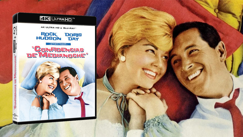 Estreno en UHD 4K de Confidencias de Medianoche, con Rock Hudson y Doris Day