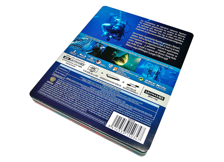 Fotografías del Steelbook de Deep Blue Sea en UHD 4K y Blu-ray 5