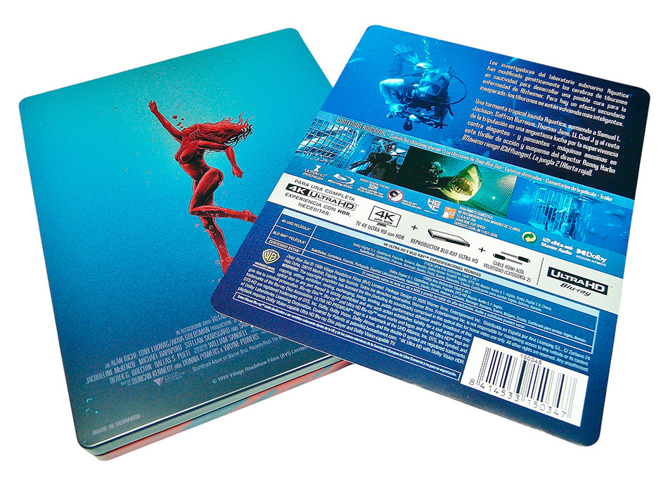 Fotografías del Steelbook de Deep Blue Sea en UHD 4K y Blu-ray 6