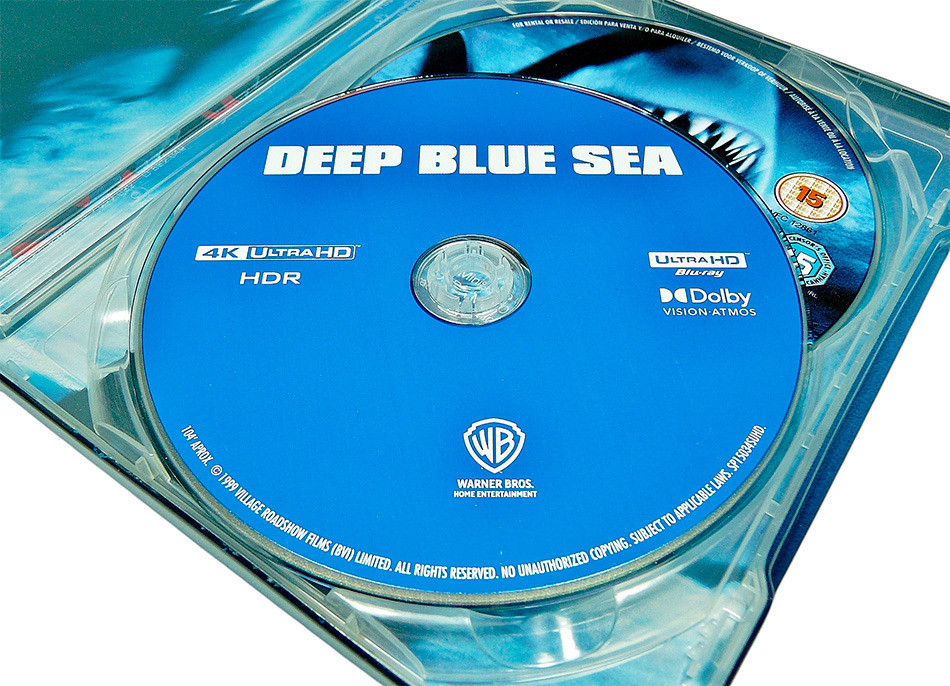 Fotografías del Steelbook de Deep Blue Sea en UHD 4K y Blu-ray 12