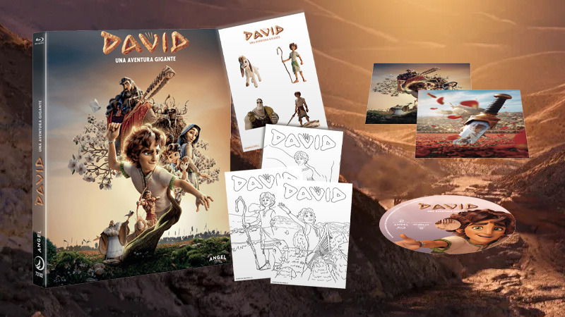 David, Una Aventura Gigante en Blu-ray con funda y postales